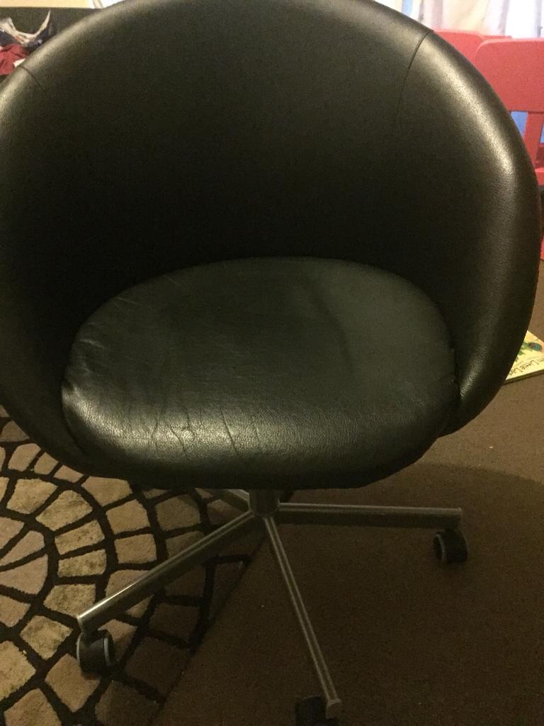Ikea black swivel chair | in Epsom, Surrey | Gumtree