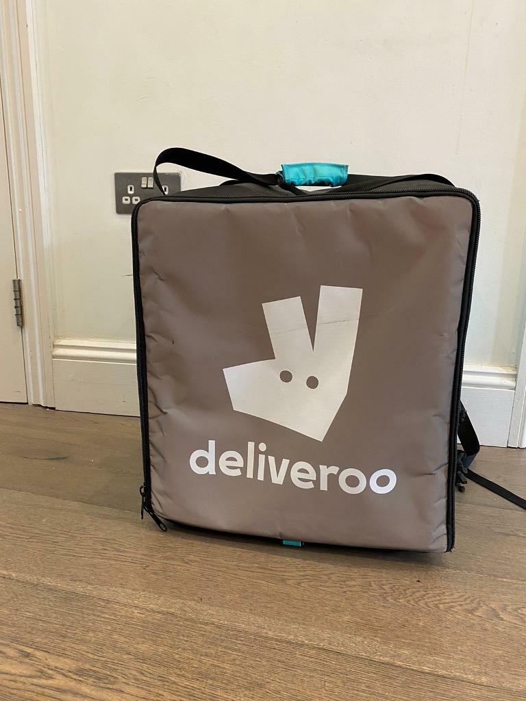 Deliveroo large thermal reflective food delivery bag rucksack in