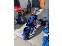 Boys golf clubs and bag 