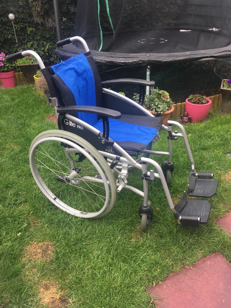 GLite Pro Folding Lightweight SelfPropelled Aluminium Wheelchair very