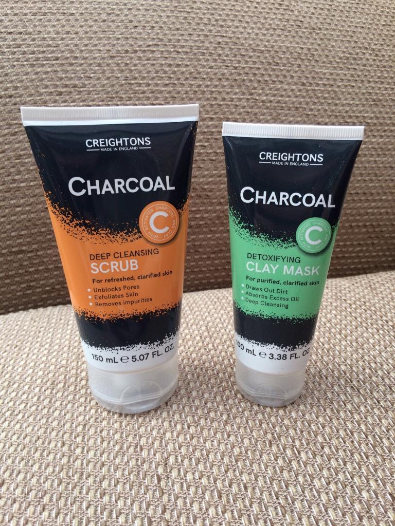 Creightons charcoal face scrub & clay mask in Wheatley Hill, County