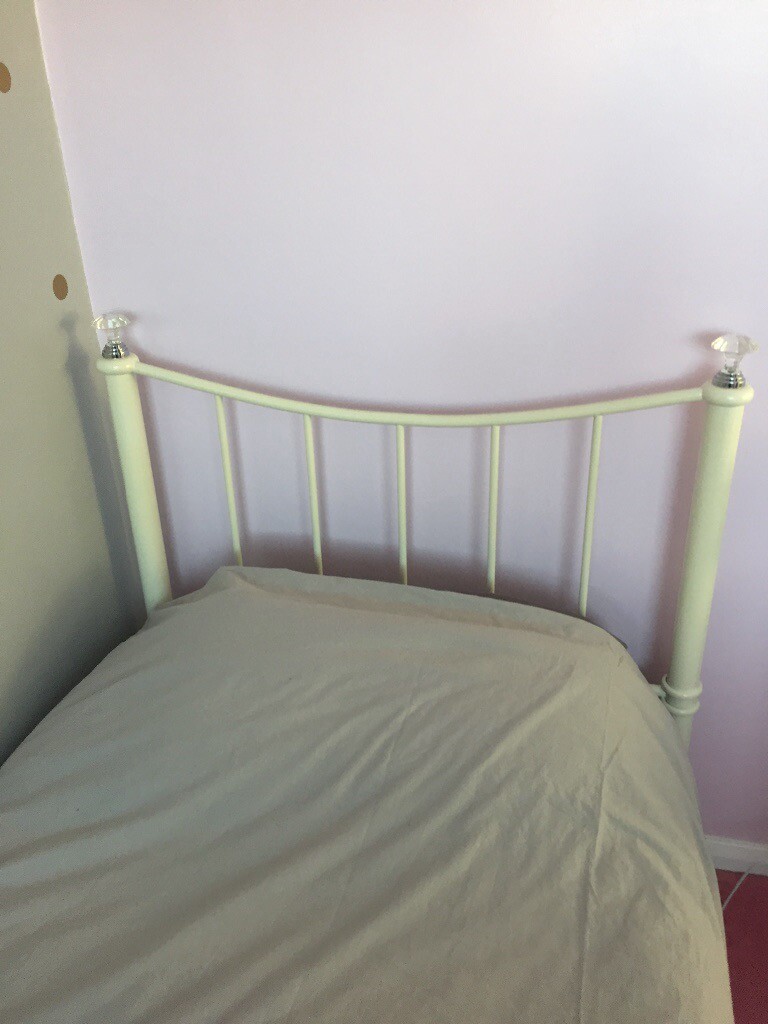 Laura Ashley Cream single bed frame in Cheltenham, Gloucestershire