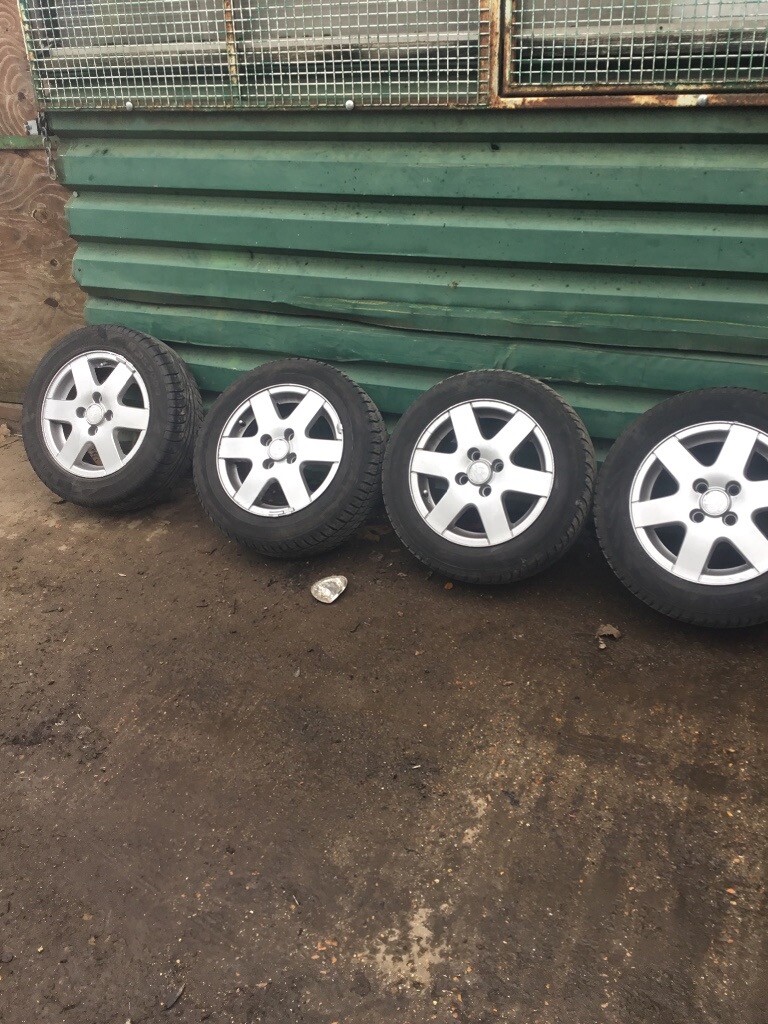 Volkswagen polo 2001 set of alloy wheels and tyres in Southampton, Hampshire Gumtree