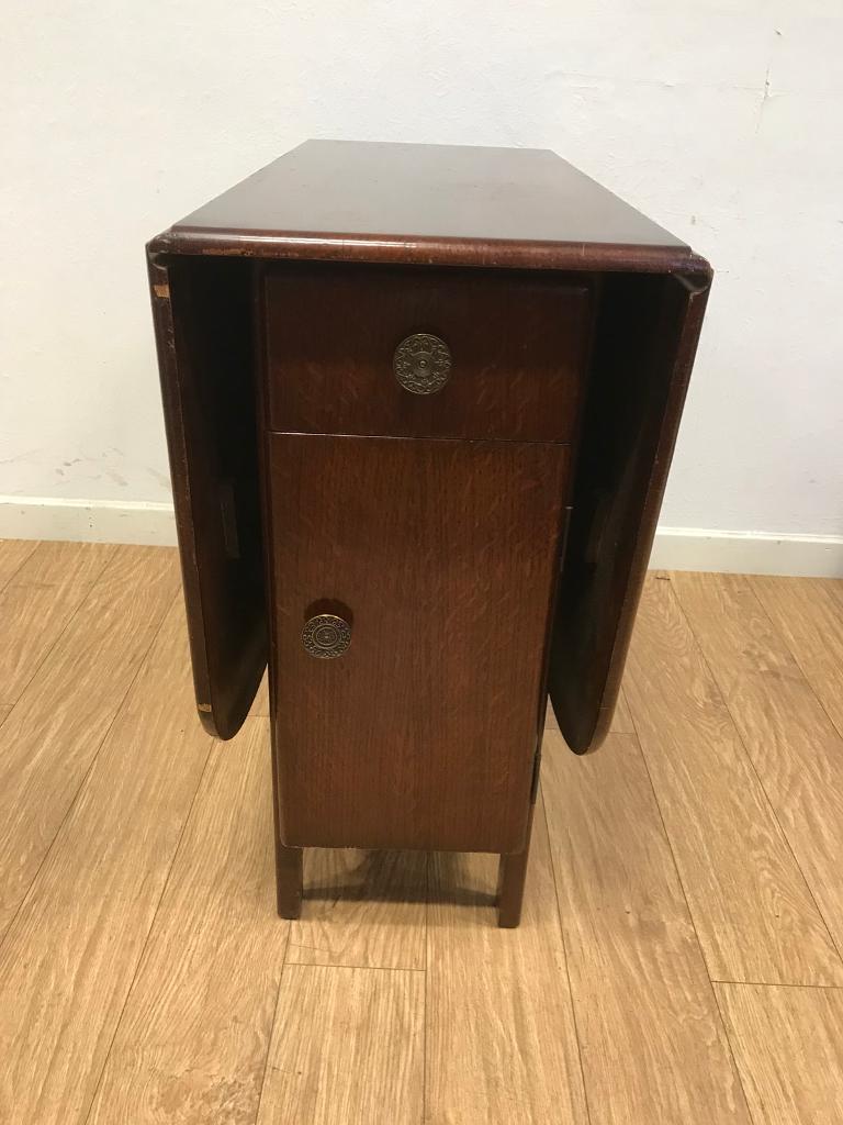 Vintage Oak Drop Leaf Table With Storage In Kirkintilloch Glasgow
