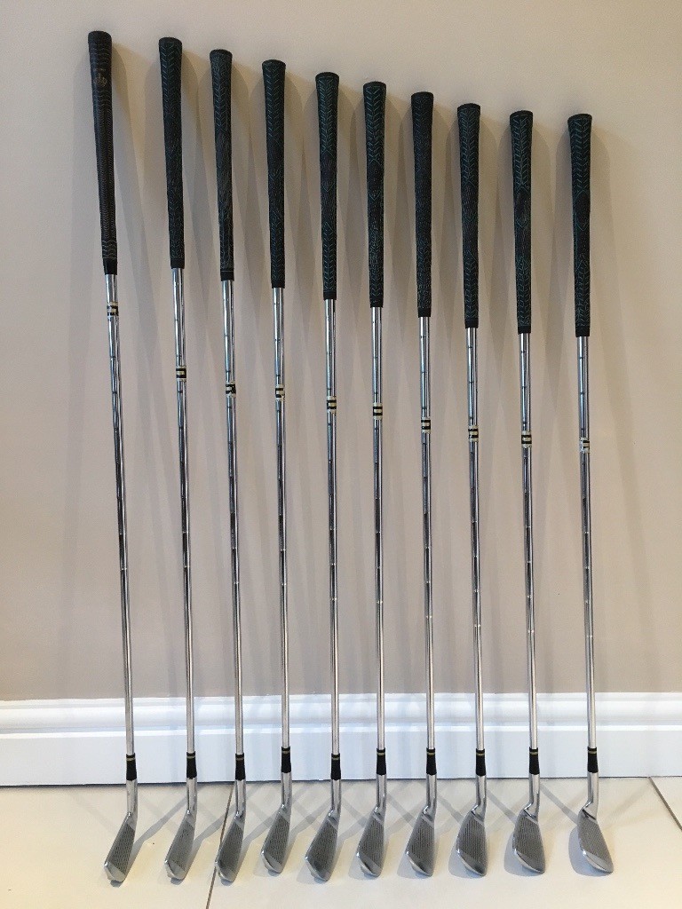 Full Set Slazenger B51 Golf Clubs plus 1, 3 & 5 Woods & Trolley in