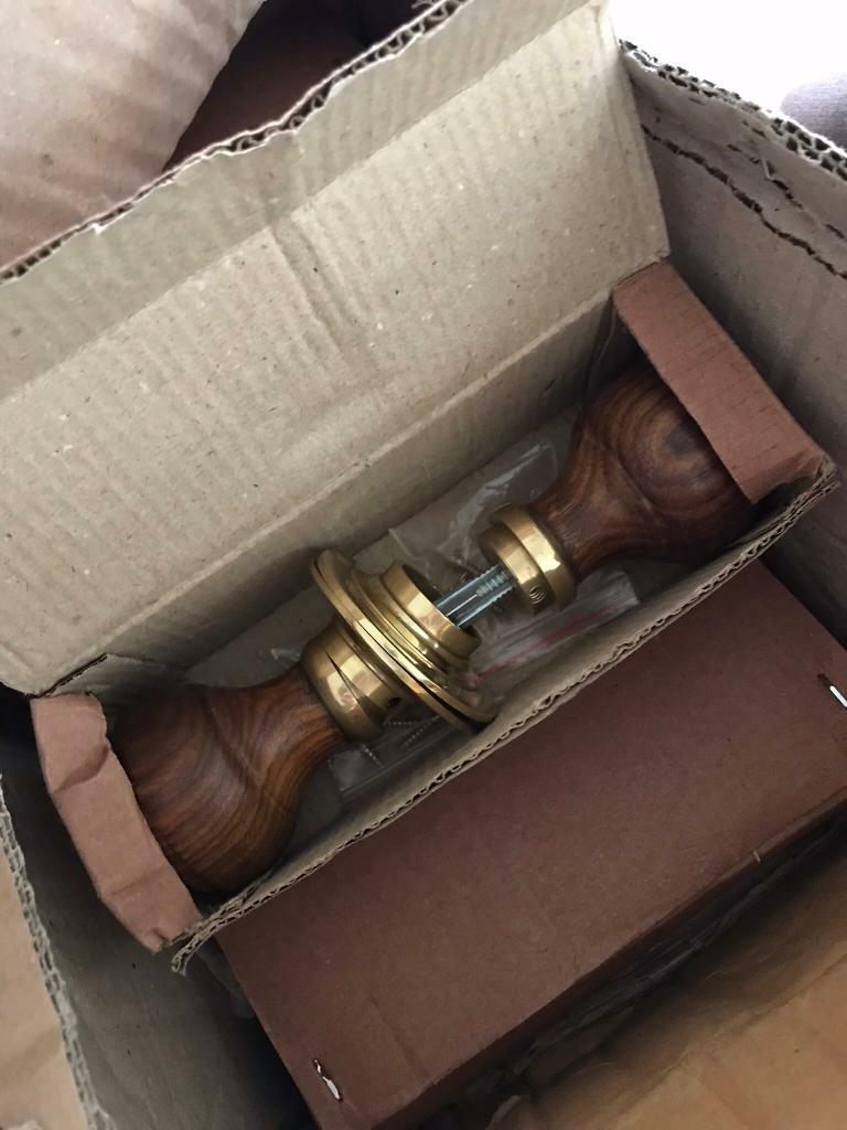 Oak turned reproduction door handles. 14 pairs in County Antrim Gumtree