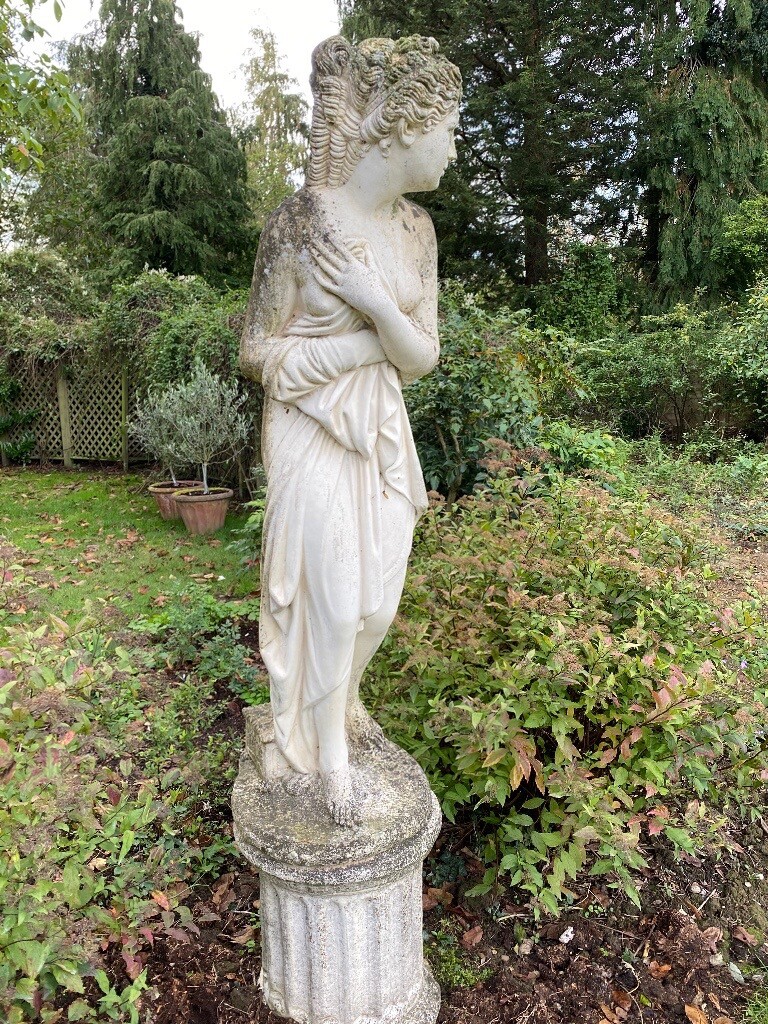 Tall Garden statue on plinth in Rushmere St Andrew, Suffolk Gumtree