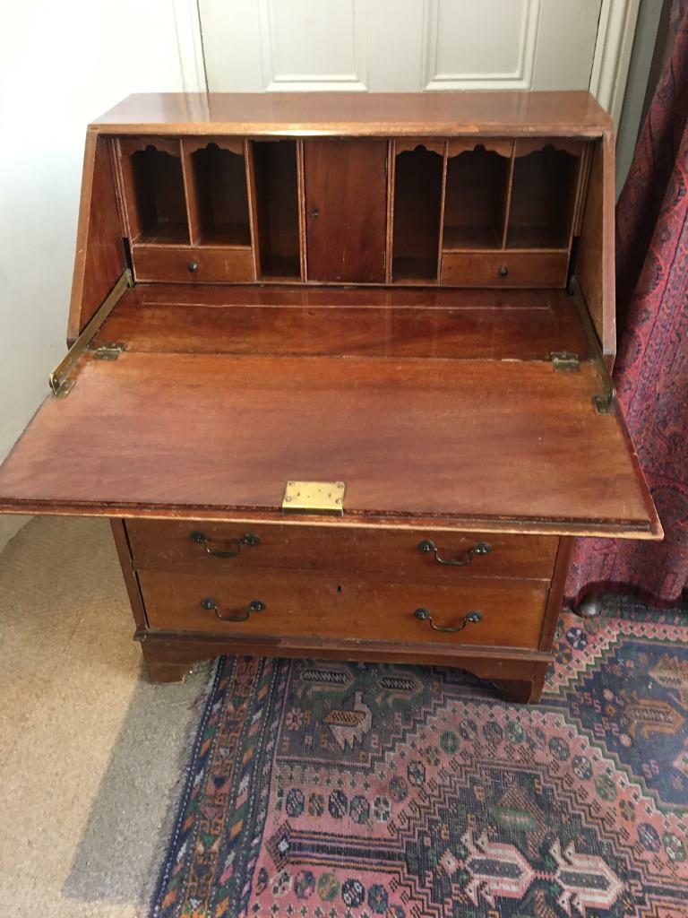 Antique Drop Front Mahogany Desk in Hammersmith, London Gumtree