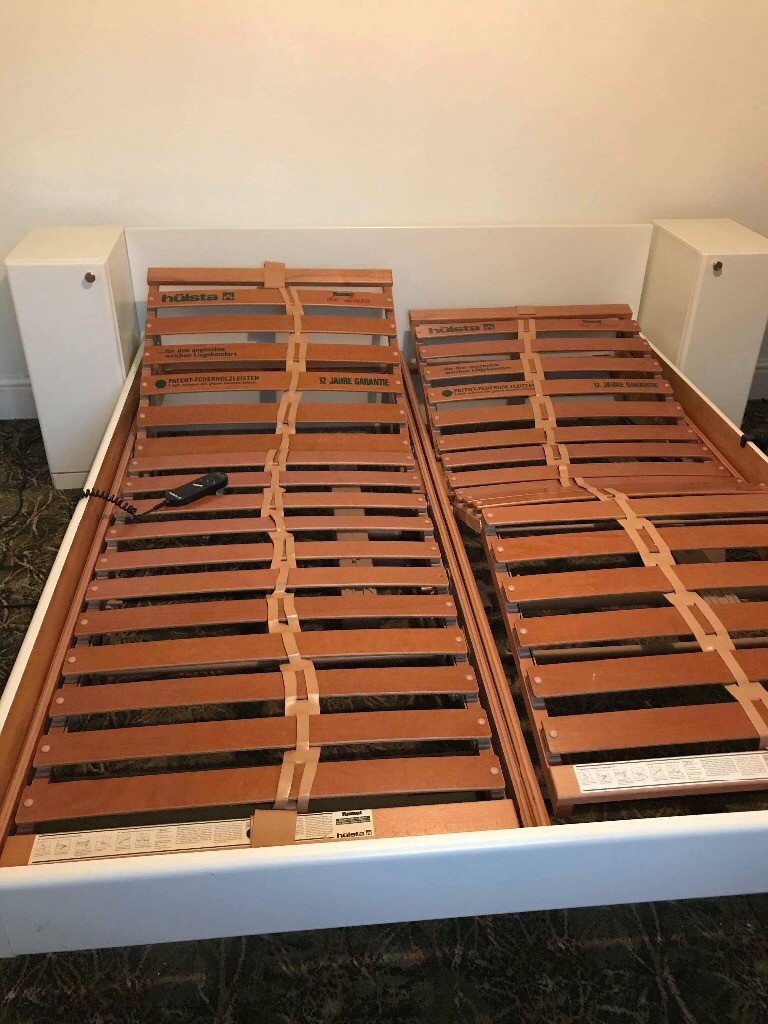 Hulsta Adjustable Double Bed And Two Cabinets In Wrexham
