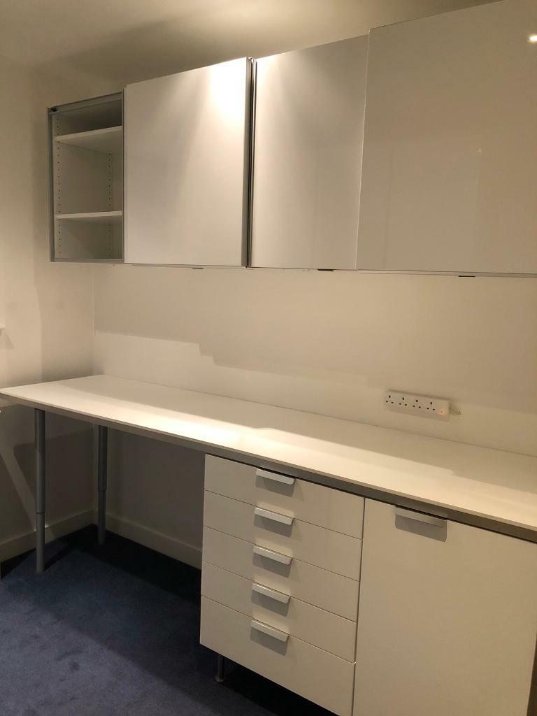 Ikea desk wall storage office furniture in Southfields, London Gumtree