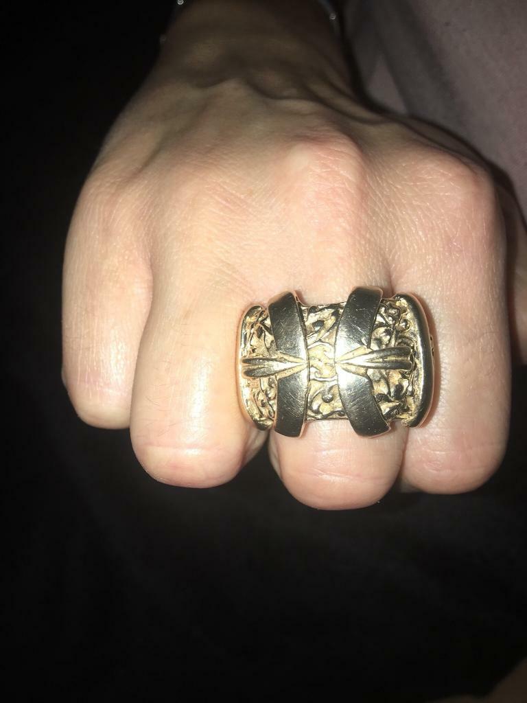9ct gold men’s heavy buckle ring in Moorends, South Yorkshire Gumtree