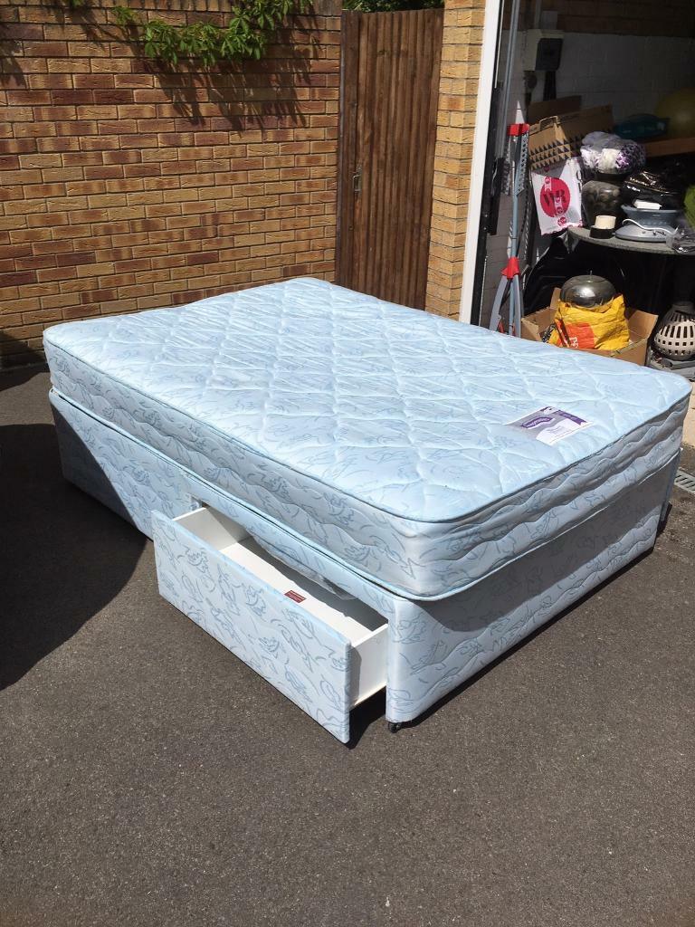 Double Divan bed with medium soft mattress in Yeovil, Somerset Gumtree