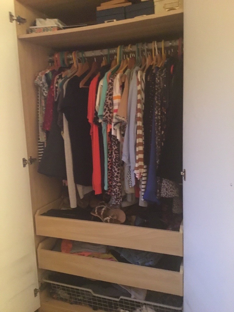 Ikea Pax Wardrobe Gloss White And Beech In Emersons Green