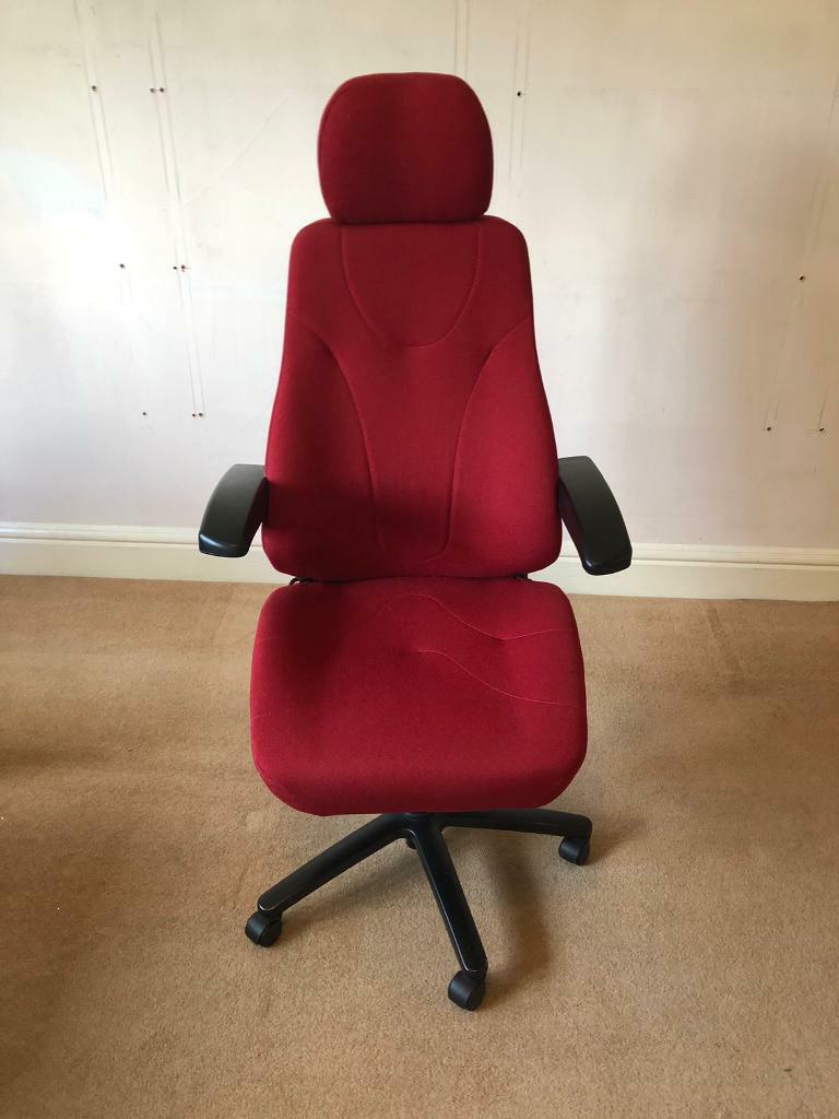 Very comfortable adjustable KAB red desk chair | in Tunbridge Wells