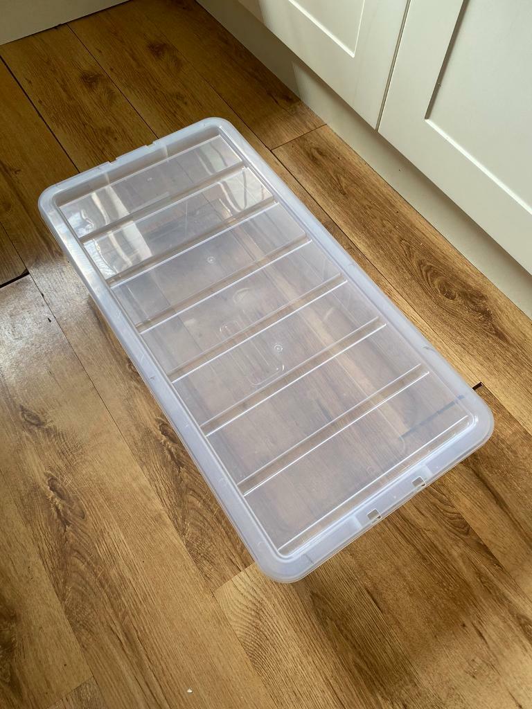 Dunelm 42L Clear Plastic Storage Box in Fallowfield, Manchester Gumtree