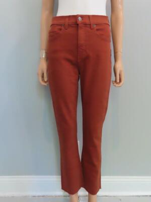 NWT VERONICA BEARD Rust Carly Kick Flare High Rise Jeans Size 29 $248