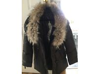 Real raccoon fur coat REDUCED !! RRP £1,300 BARGAIN 