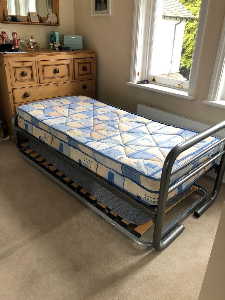 Single bed with under bed spare bed / camp bed in Acocks Green, West