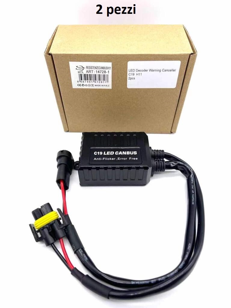 Canbus Anti Cancella Errore  Spegni Errore Lampade Lampadine Auto LED H11 awe