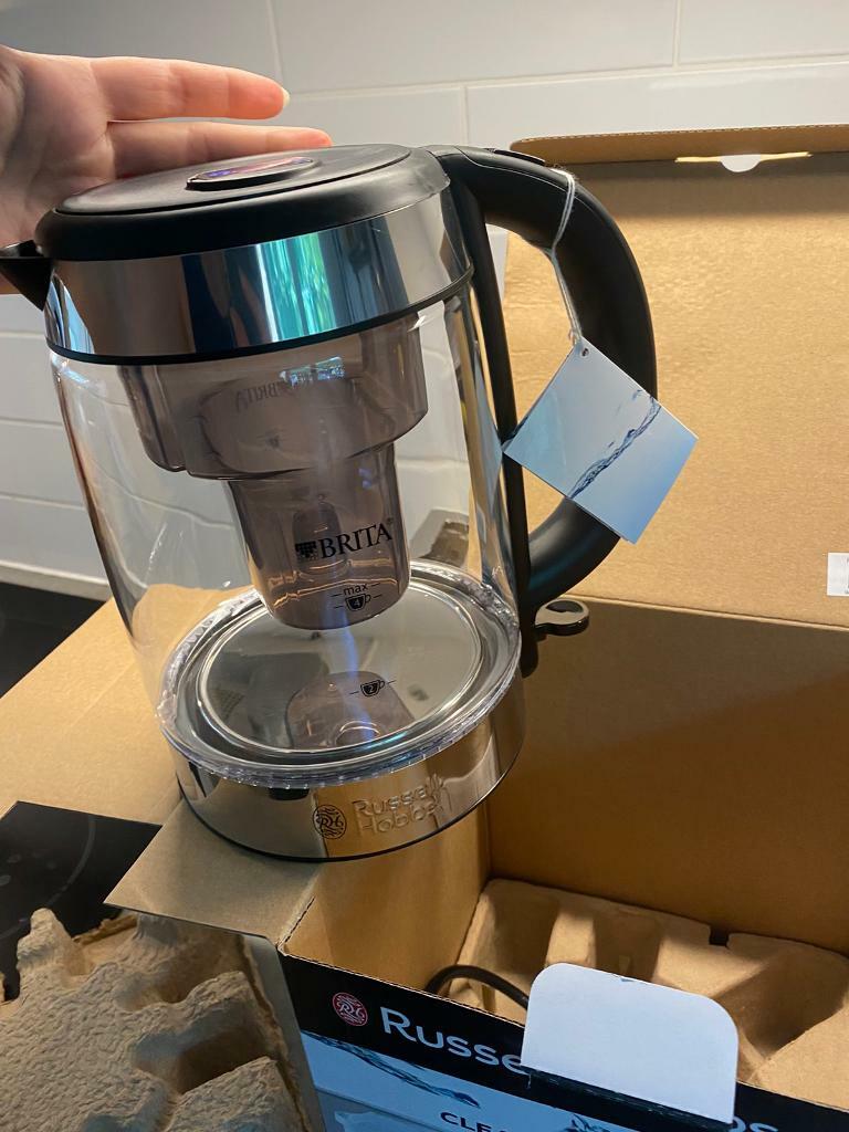 Russell Hobbs Purity Glass Filter Kettle brand new in box in