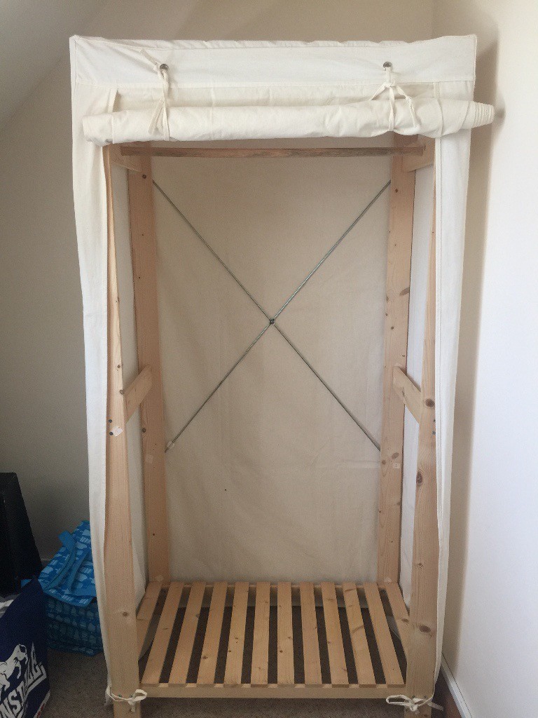 Fabric Wardrobe Cream Easy Assembly In Stratford Upon Avon