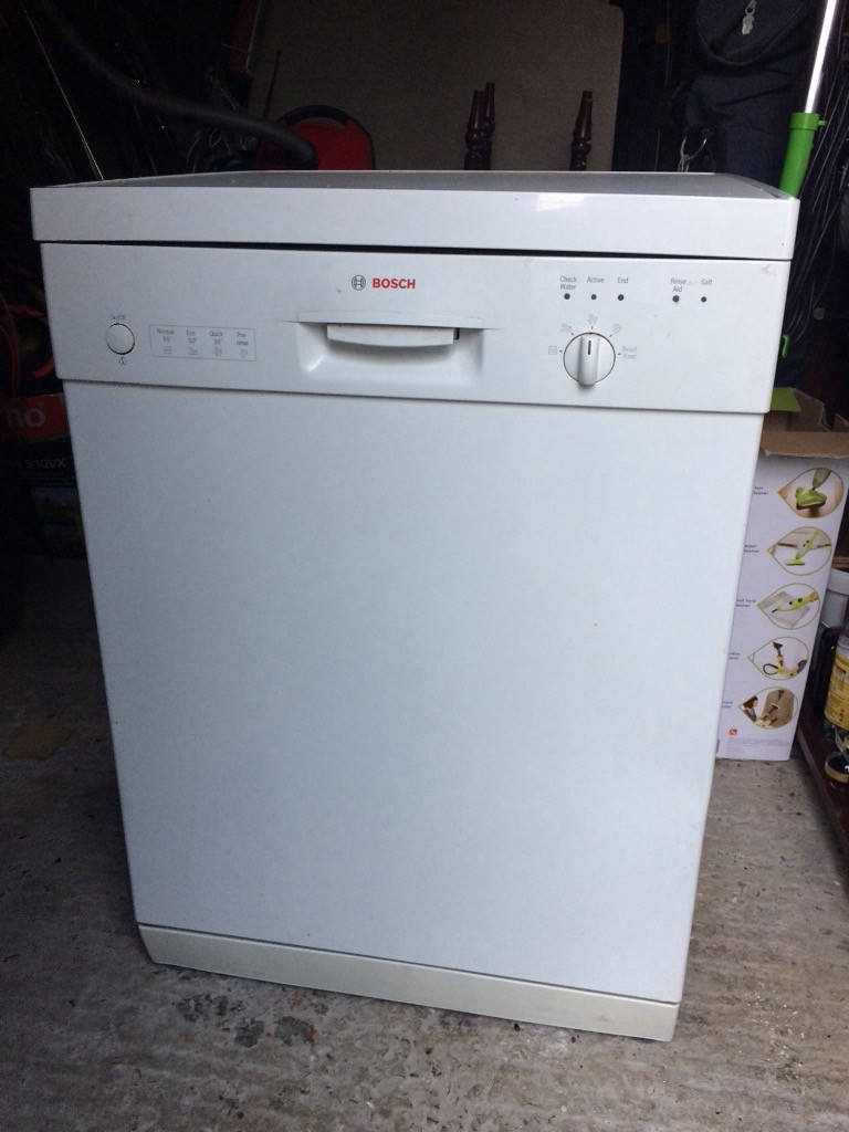 Bosch Dishwasher White Standard 60 Cm Wide Freestanding In