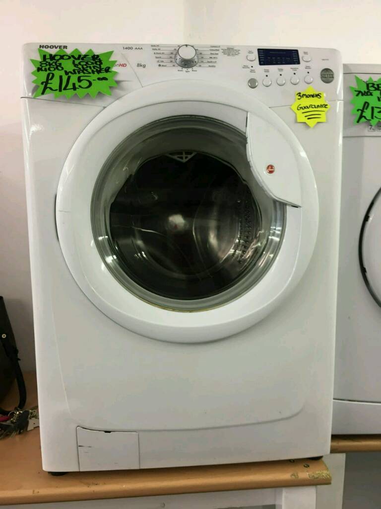 HOOVER 8KG 1400 SPIN WASHING MACHINE IN WHITE