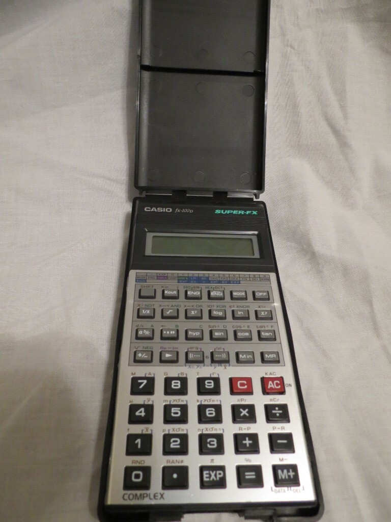 Vintage Casio Super-FX fx-100D Calculator and case | in Chatham, Kent | Gumtree