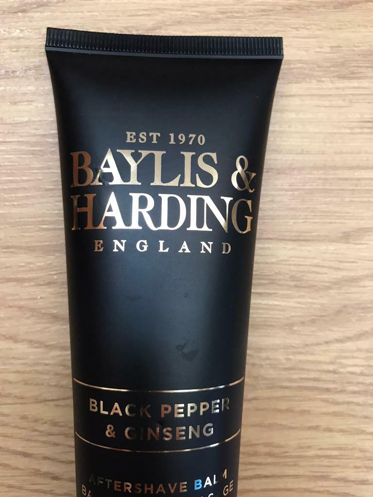 Bayliss & Harding Black Pepper and Ginseng Aftershave Balm. New in