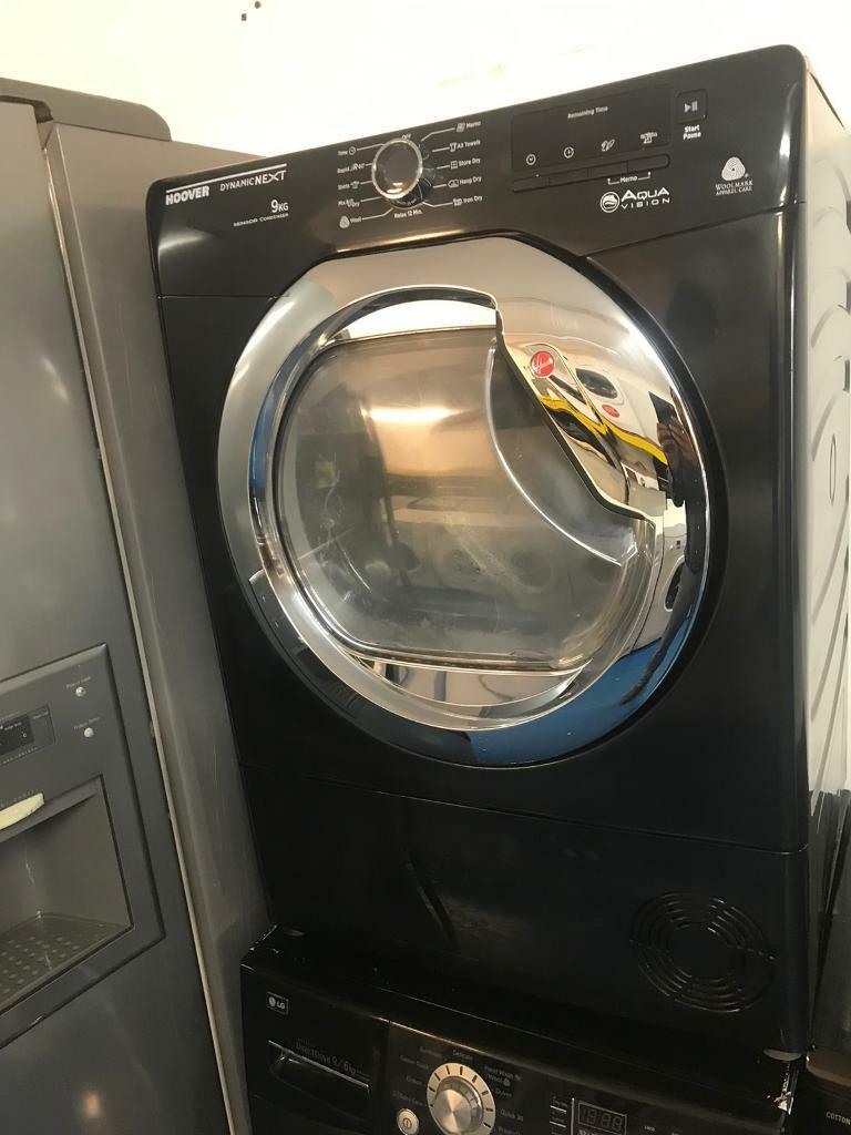 Black hoover 9kg condenser dryers good condition with guarantee bargain