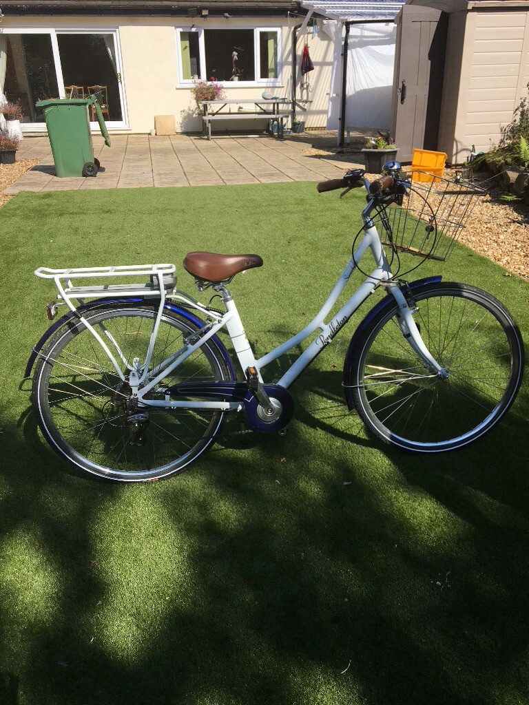 Victoria Pendleton electric ladies bike with basket and bell. 6 months