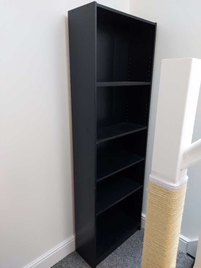 Black shelf unit tall shelves x 2 in Sileby, Leicestershire Gumtree