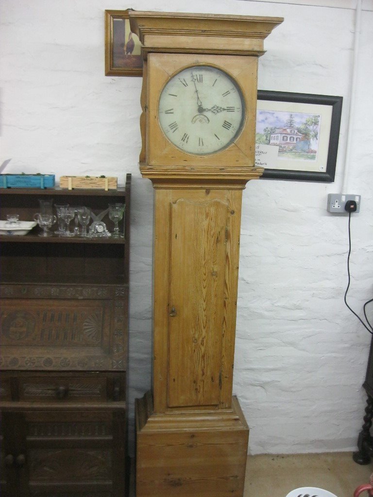 c1720 1790 ANTIQUE SOLID PINE STUNNING GRANDFATHER / LONGCASE CLOCK