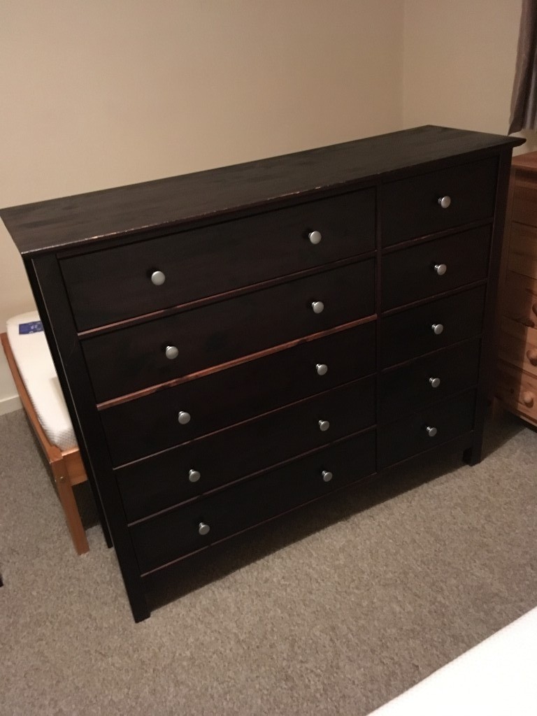 Dark Wood Chest of Drawers and Bedside Cabinets | in Aberdeen | Gumtree
