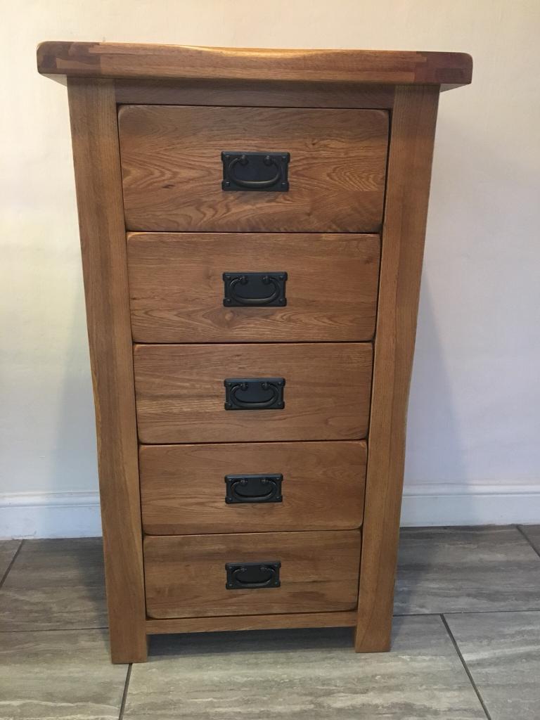 Solid Oak Original Rustic Tallboy Drawers in Calne, Wiltshire Gumtree