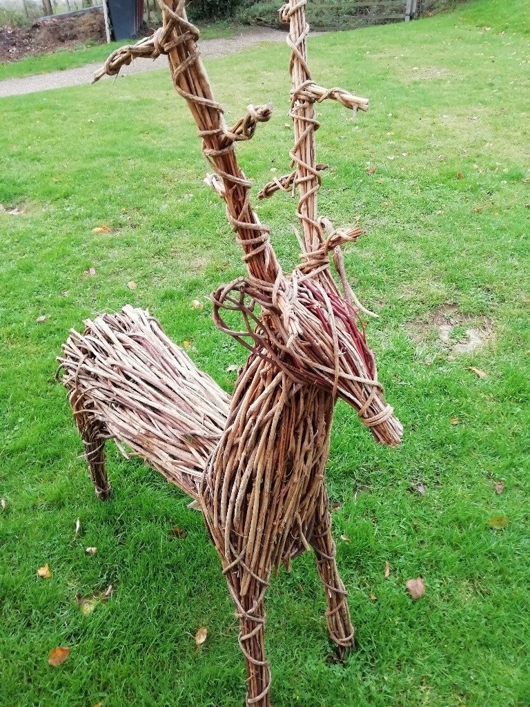 Large willow reindeer in Midhurst, West Sussex Gumtree