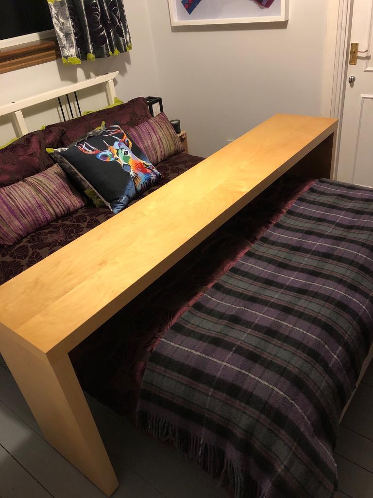  Ikea  Malm over bed  table  birch veneer in Newton Mearns 