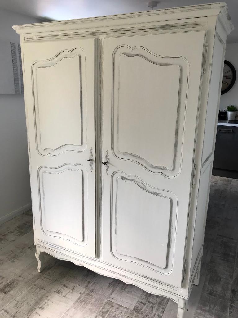 Beautiful White French Style Wardrobe In Waterlooville Hampshire