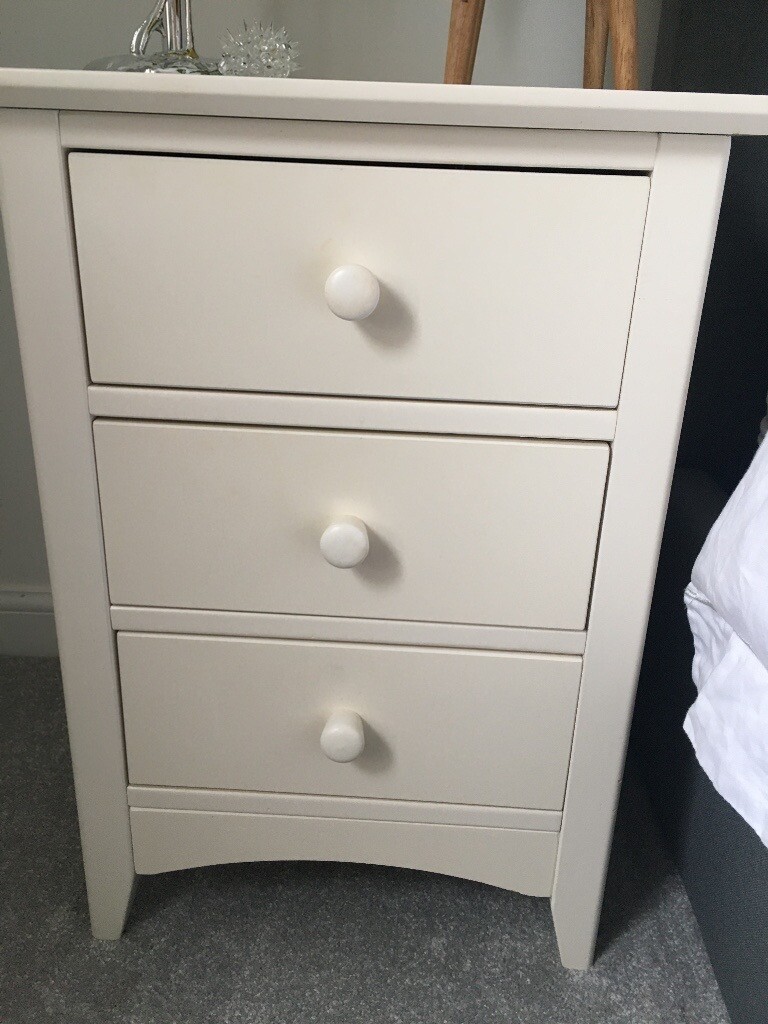 Two bedside cabinets. Off white | in Renfrew, Renfrewshire ...