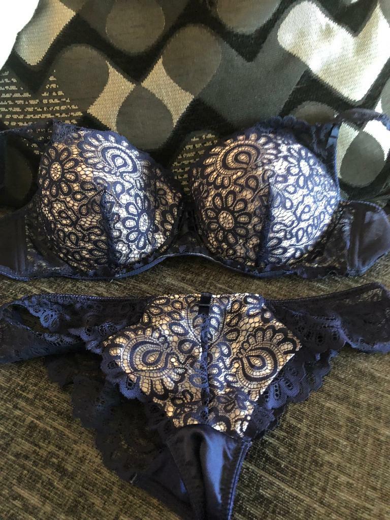 Used bra and pant set 36C and size S pants in Bingley, West Yorkshire