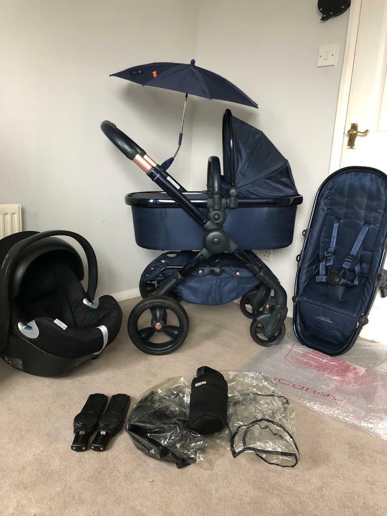 icandy peach dc midnight edition travel system pram pushchair 3in1
