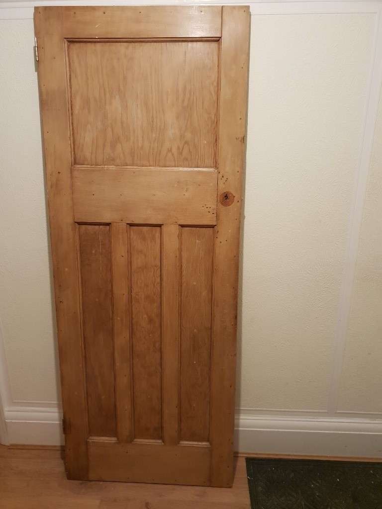 1930s Style Internal Doors (5 available, varied sizes) stained pine