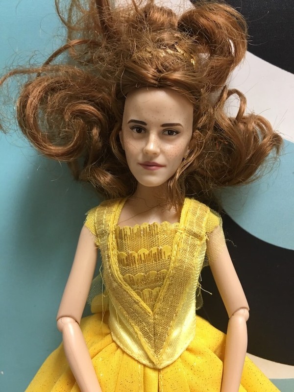 Details About Disney Belle Beauty The Beast Doll Barbie Size Emma Watson Yellow Ball Dress