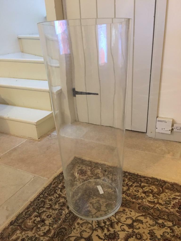 Contemporary Tall Glass Floor Vase in Fakenham Norfolk $ 86 JPG