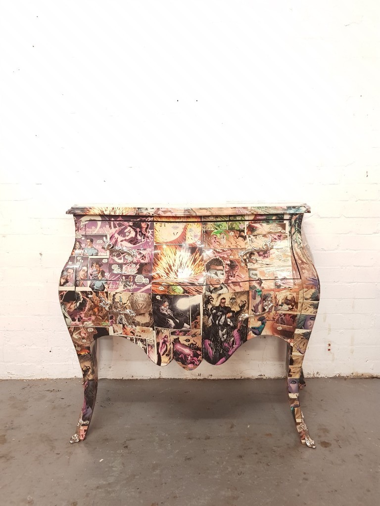 Vintage French Bombe Chest Of Drawers Cartoon In New Cross