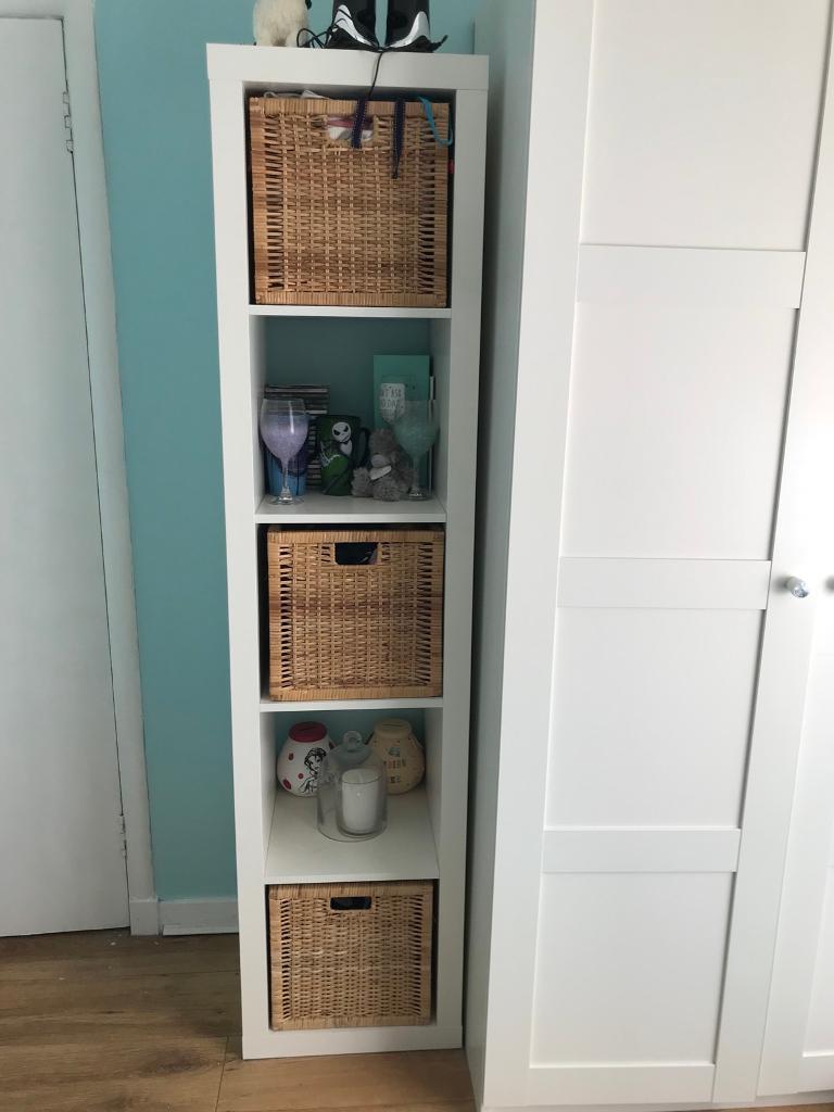 Ikea shelf unit and baskets in Ayr, South Ayrshire Gumtree
