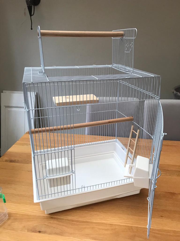 Bird cage Top opening With feeders & drinkers Includes perches and