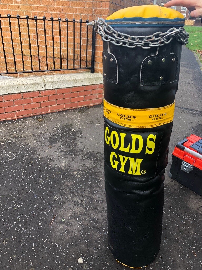 Golds gym punch bag with havy duty hanging bracket in Dunmurry