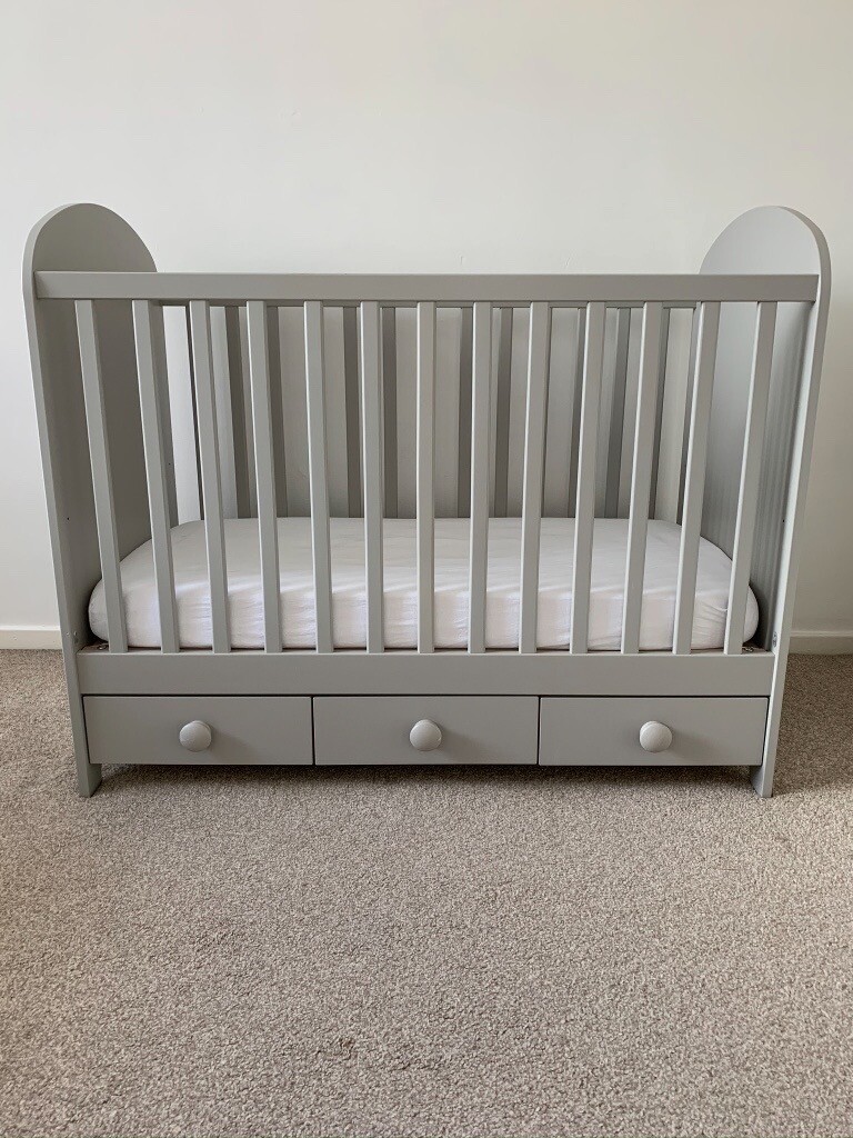 IKEA GONATT COT LIGHT GREY 60 X 120 CM in Newcastle, Tyne and