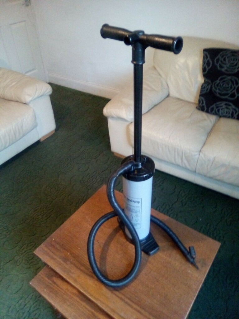 Hand Air Pump Double Action Airbed Camping, Inflatable Quick Volume